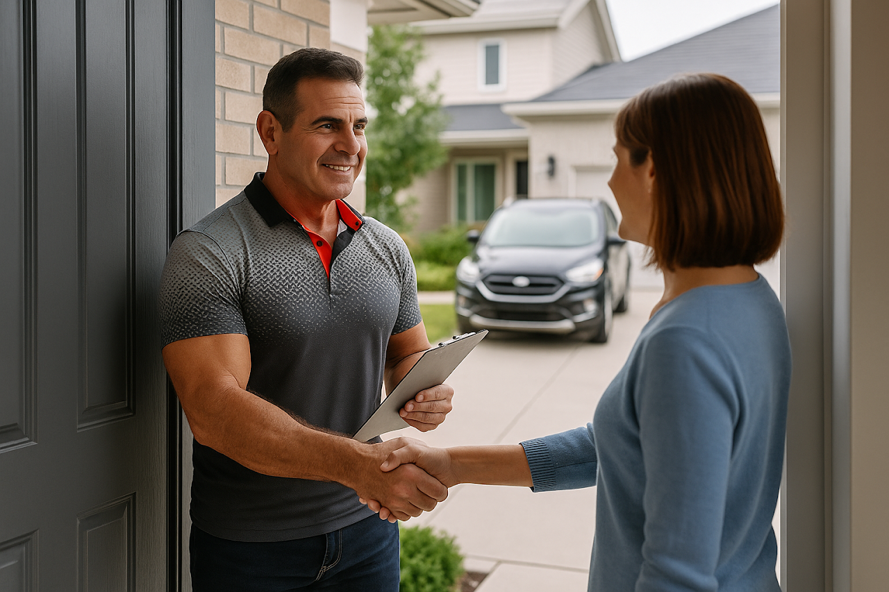 Door-to-door auto shipping service at customer residence