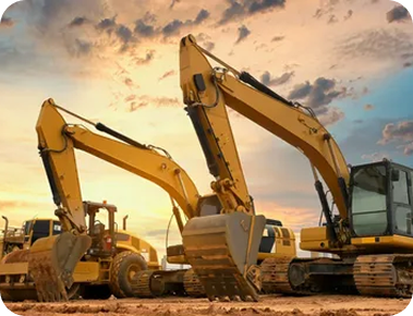 Heavy equipment transport service for excavators